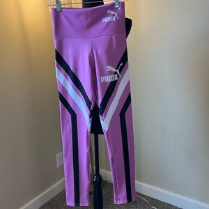Pink white black leggings​​